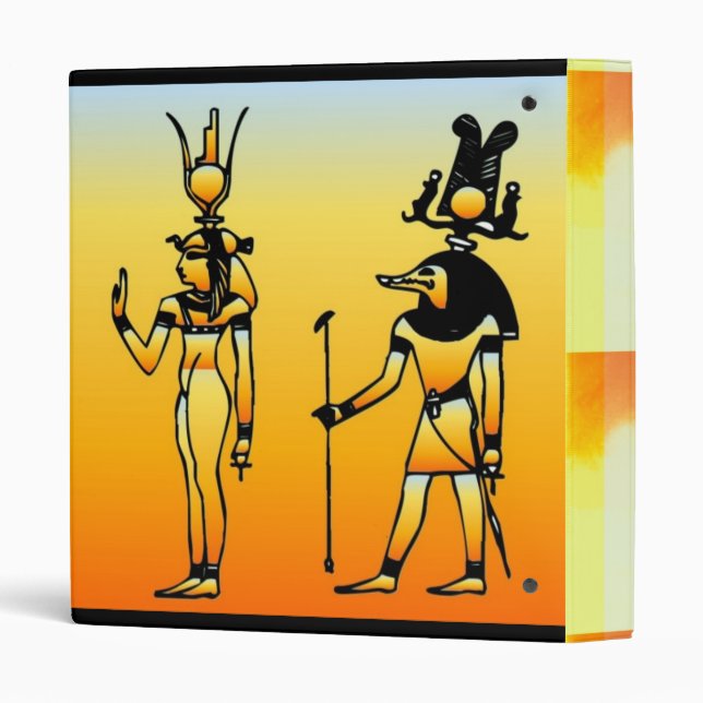 Egyptian Hieroglyphics Binder (Back/Spine)