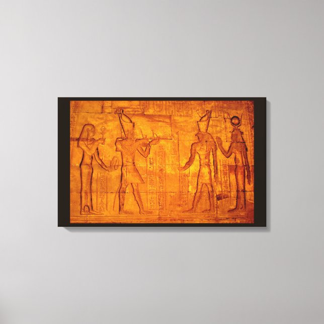 Egyptian Hieroglyphics Canvas Print (Front)