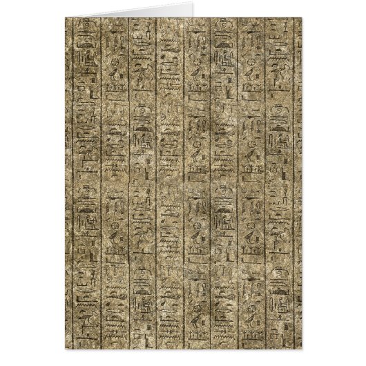 Egyptian Hieroglyphics Cards (Front)