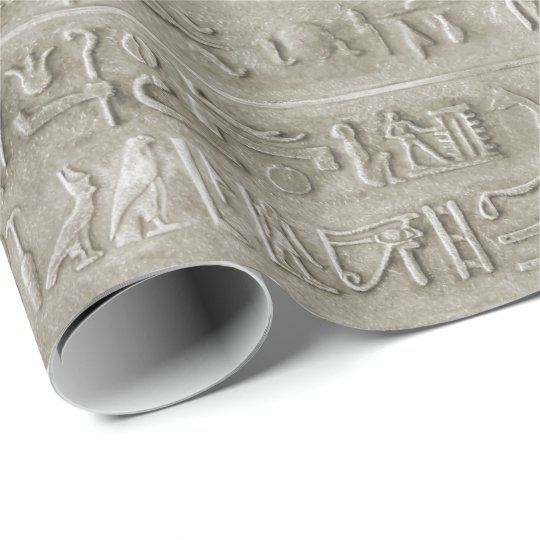Egyptian Hieroglyphics Egypt Ancient Isis Osiris Wrapping Paper