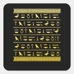 Egyptian Hieroglyphics Historian Ancient Egypt Square Sticker