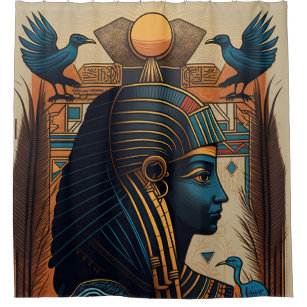 Egyptian hieroglyphics Shower Curtain