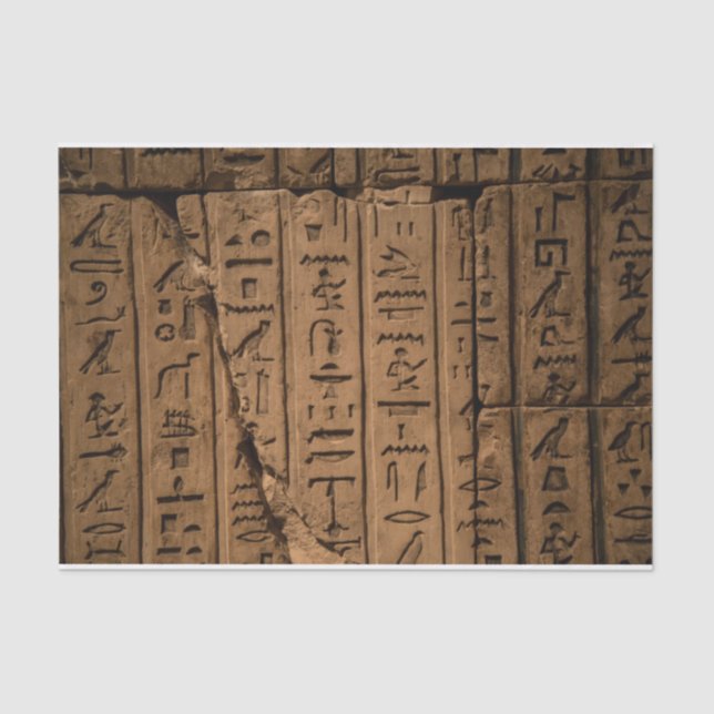 Egyptian Hieroglyphics Tissue Paper (Front)