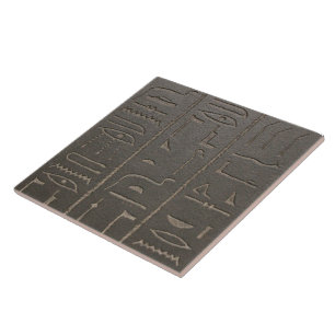 Egyptian Hieroglyphs Ancient Egypt Writing Symbols Tile
