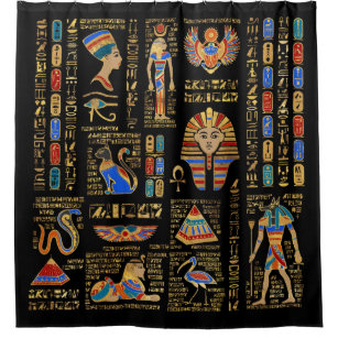 CafePress Ancient Egyptian Wall Tapestry Shower Curtain 722591142 CafePress Ancient Egyptian Wall Tapestry Shower Curtain 722591142