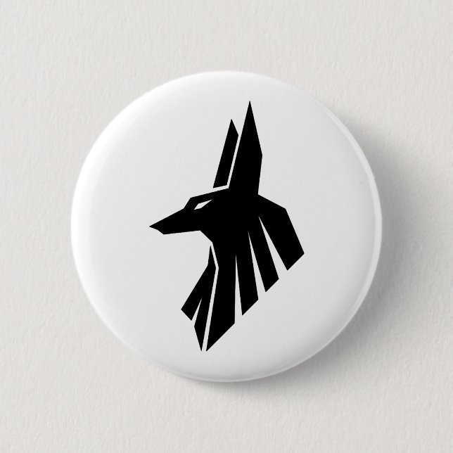 Egyptian Hieroglyphs - Anubis Button (Front)