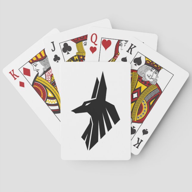 Egyptian Hieroglyphs - Anubis Poker Cards (Back)