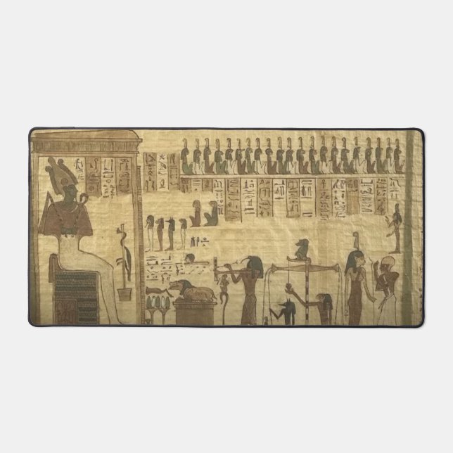 Egyptian Hieroglyphs Desk Mat (Front)