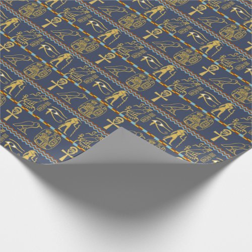 Egyptian Hieroglyphs Eye Of Horus Symbols Wrapping Paper