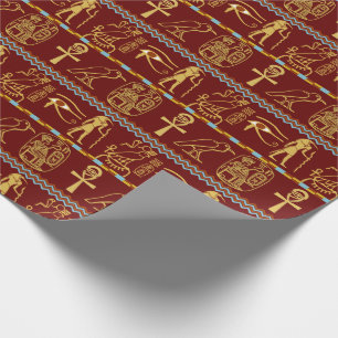 Egyptian Hieroglyphs Eye Of Horus Symbols Wrapping Paper