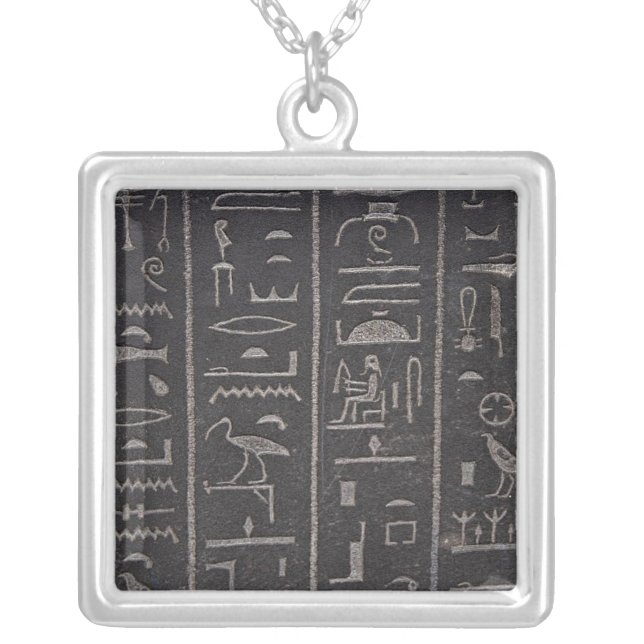 Egyptian Hieroglyphs Necklace (Front)