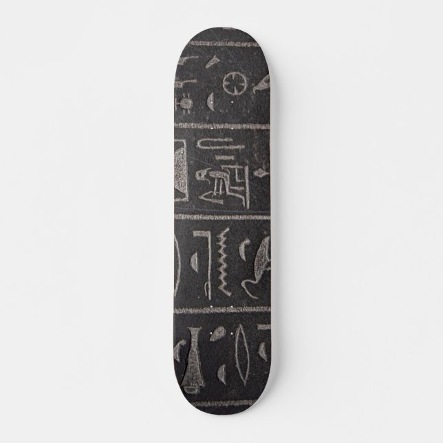 Egyptian Hieroglyphs Skateboard Deck (Front)