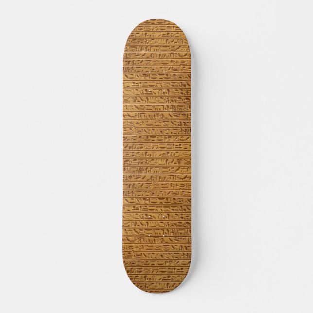 Egyptian Hieroglyphse Skateboard Deck (Front)