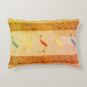 egyptian ibis birds accent pillow