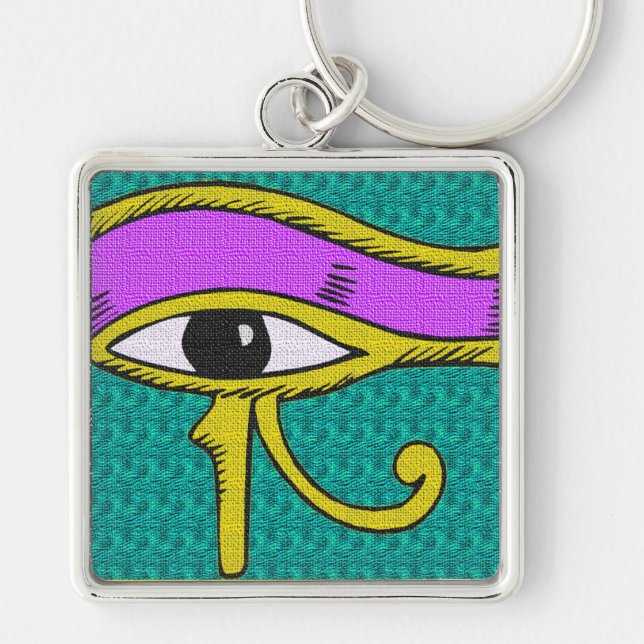 egyptian influence  designed tie keychain (Front)