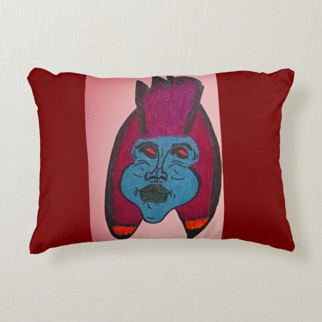 Egyptian Inspired Horror Theme Mummy Accent Pillow (Front)