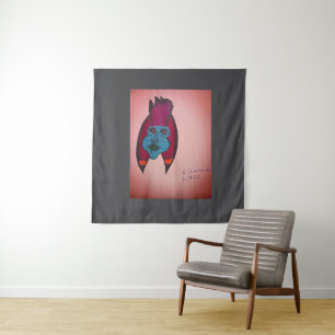 Egyptian Inspired Horror Themed Mummy Tapestry