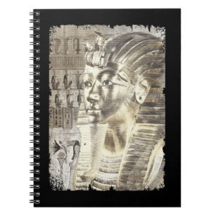 Egyptian King Tut Pharaoh Tutankhamun Wall Art Notebook