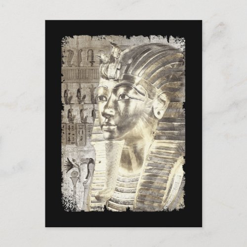 Egyptian King Tut Pharaoh Tutankhamun Wall Art Postcard