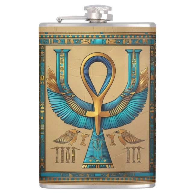 EGYPTIAN LIFE KEY FLASK (Front)