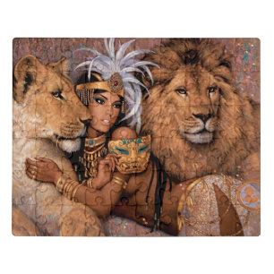 Egyptian Lion Goddess Jigsaw Puzzle