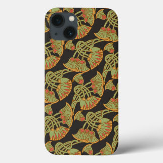 Egyptian Lotus and Papyrus on Black iPad Case