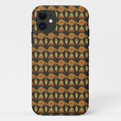 Egyptian Lotus Flower on Black iPhone 55s Case