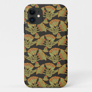 Egyptian Lotus, Papyrus on Black iPhone 5/5s Case