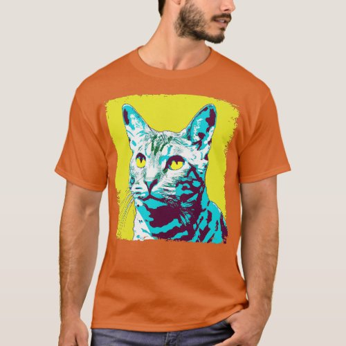 Egyptian mau Art Cat Lover Gift T_Shirt