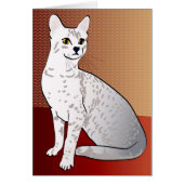 Egyptian Mau Cat - bronze background (Front)