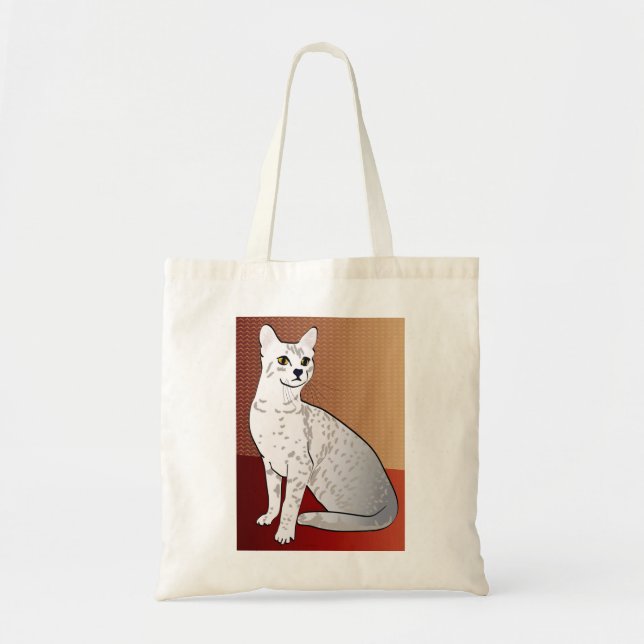 Egyptian Mau Cat - bronze background Tote Bag (Front)