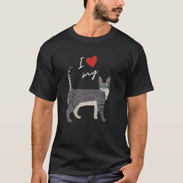 Egyptian Mau Cat Mom For Cat T-Shirt (Front)