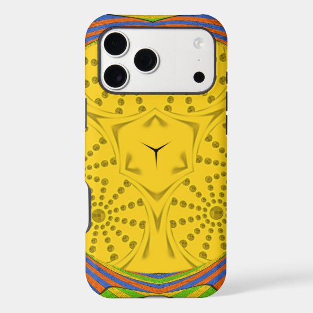 Egyptian Motif Art Print Checkered Frame Design Case-Mate iPhone Case (Back)