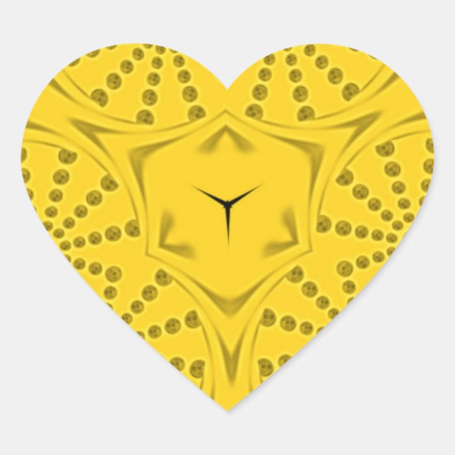 Egyptian Motif Art Print Checkered Frame Design Heart Sticker (Front)