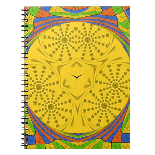 Egyptian Motif Art Print Checkered Frame Design Notebook (Front)