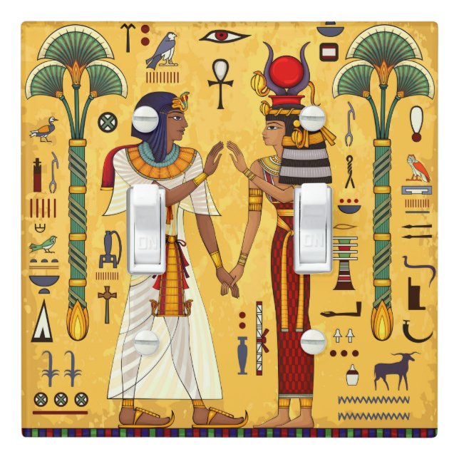 Egyptian Motif switch plate (In Situ)