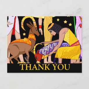 Egyptian motif Thank you card