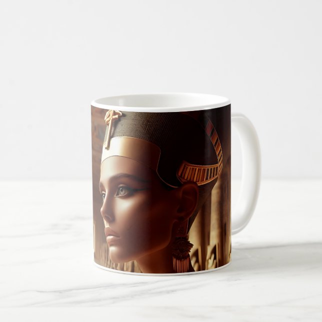 Egyptian nefertari Artifact: Ancient Civilization Coffee Mug (Front Right)