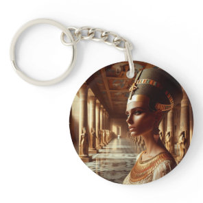 Egyptian nefertari Artifact: Ancient Civilization Keychain