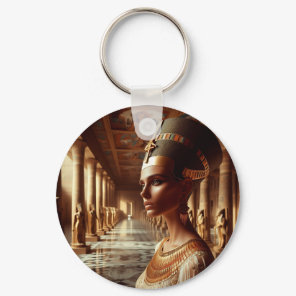 Egyptian nefertari Artifact: Ancient Civilization Keychain
