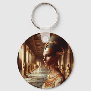 Egyptian nefertari Artifact: Ancient Civilization Keychain