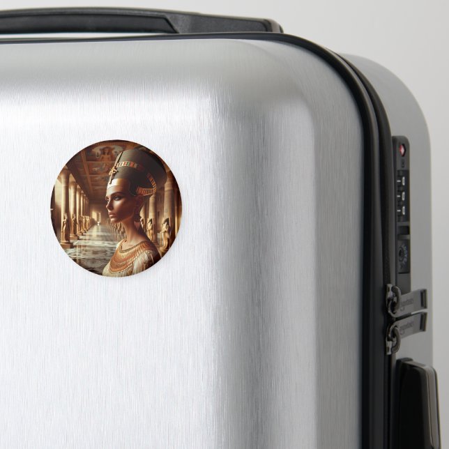 Egyptian nefertari Artifact: Ancient Civilization Magnet (In Situ (Luggage))