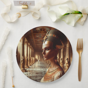 Egyptian nefertari Artifact: Ancient Civilization Paper Plates