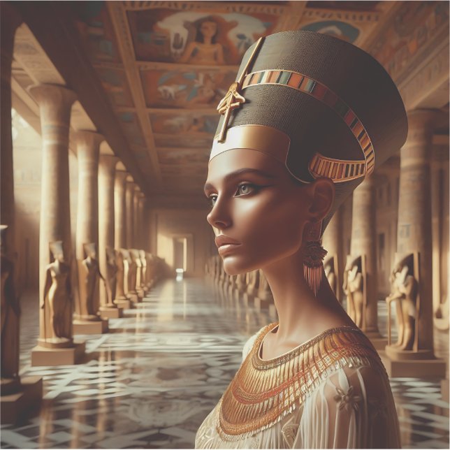 Egyptian nefertari Artifact: Ancient Civilization Sticker (Front)