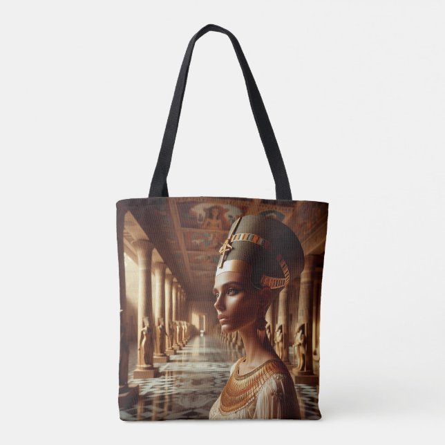 Egyptian nefertari Artifact: Ancient Civilization Tote Bag (Back)