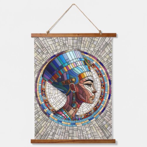 Egyptian Nefertiti _Mosaic Art Hanging Tapestry