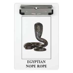 Egyptian Nope Rope - Cobra Snake Danger Mini Clipboard