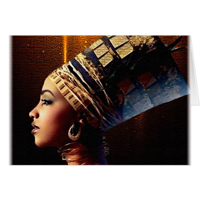 Egyptian Nubian Queen  Cards (Front Horizontal)
