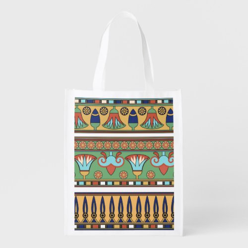 Egyptian Ornament Vintage Collection Grocery Bag