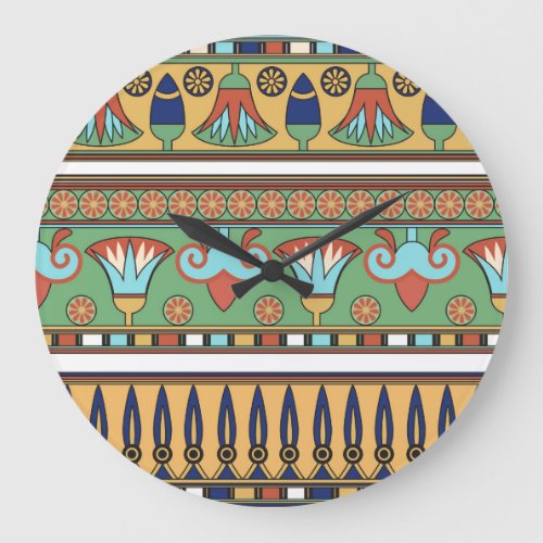 Egyptian Ornament Vintage Collection Large Clock